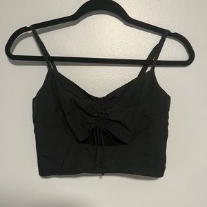 Abercrombie black crop top